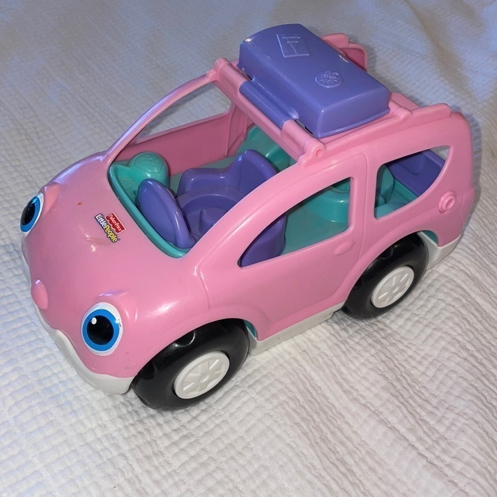 Fisher Price Little People Pink Car 💖